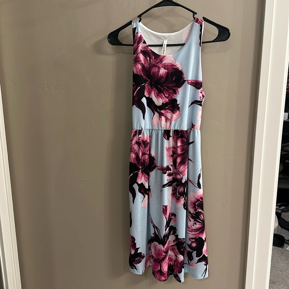Floral tank dress (never worn)